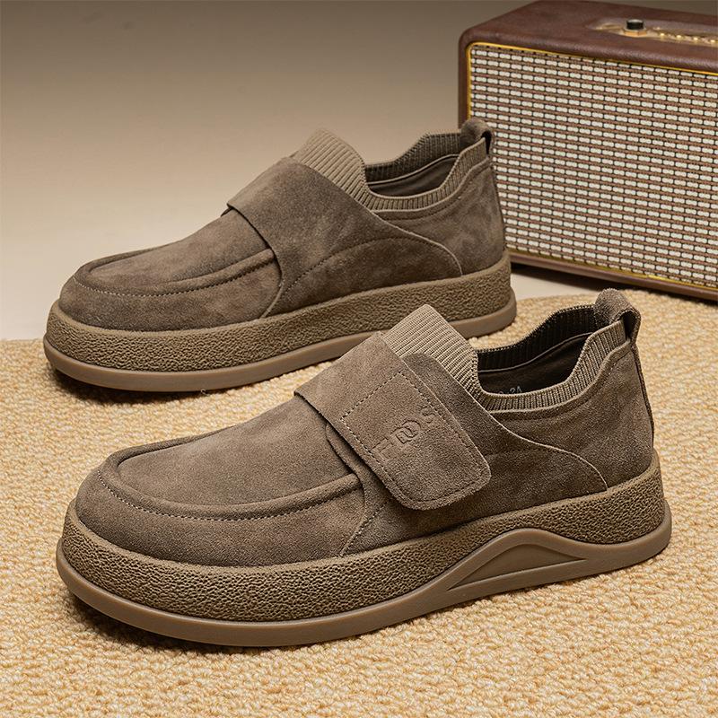 Loafer board shoes 22 new autumn and winter British style retro platform casual and comfortable leather shoes 39