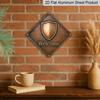 2D Flat, 1pc Vintage Housewarming Gift Suitable for New Home Entryway, Retro Metal Welcome Sign - Aluminum Wall Decor with Entry Plate, Suitable for