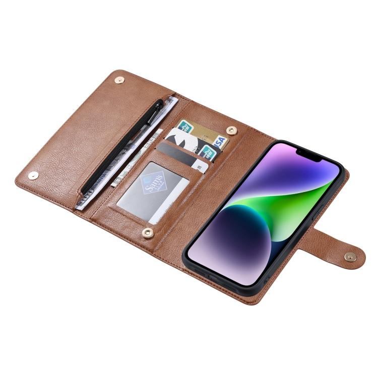 ViLi GV Series MagSafe Magnetic Zipper Leather Phone Case