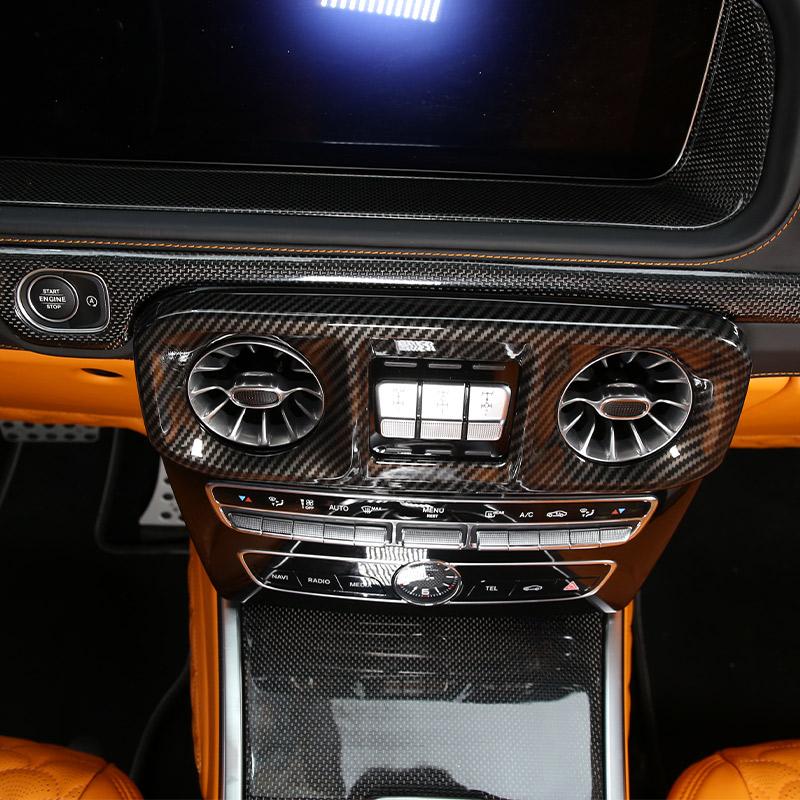Car Center Console Air Condition Air Vent Outlet Frame Cover Trim Stickers For Mercedes Benz G Class W463 19-22 Car Accessories