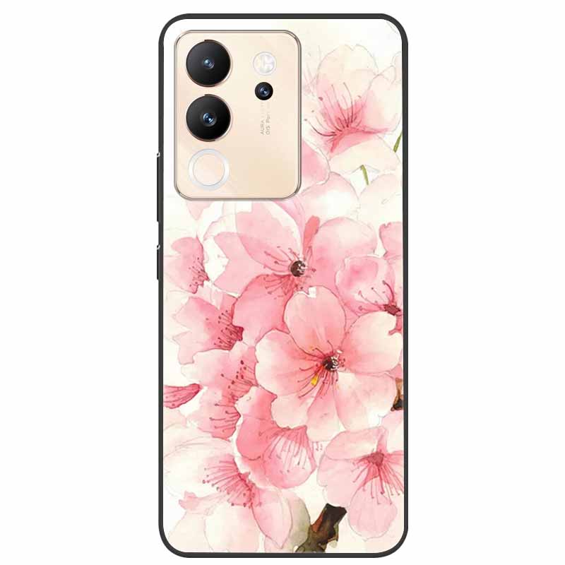 For Vivo V30 Lite Case 6.67'' Silicone Painted Soft TPU Protective Cover for Vivo V 30 Lite 5G Phone Cases V30Lite V2314 Cartoon