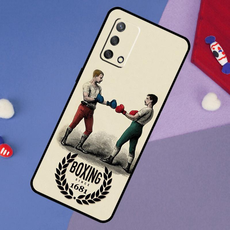 Boxing Art Case For Oppo A5 Pro A6 A57 A17 A78 A54 A74 A94 A76 A16 A96 A18 A40 A60 A80 A38 A58 A98 A15