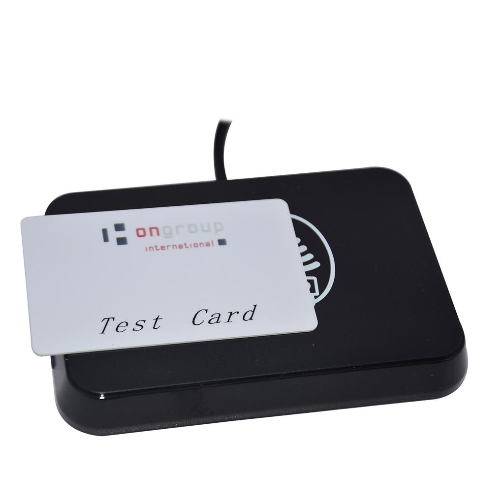 USB CCID Portable NFC Contactless Smart Card Reader Writer With 4 PSAM HD8N