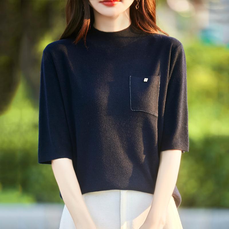 Women's Cashmere Vest Qinghe Cashmere 50% Wool 50% Silk Women's Autumn and Winter Cashmere Vest Soft and Warm