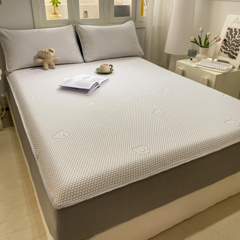 

Летний жаккардовый холодильник из ледяного шелка, комплект из 3 предметов, шапочки с обивкой, можно стирать в машине 1.2m кофейный