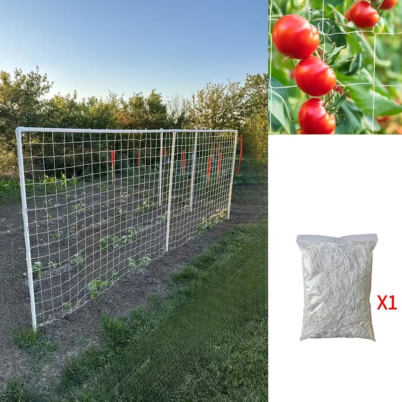 1 Stück Gartenarbeit Weiß Verschleißfestes Kletternetz Pflanzenkletterstütznetz Für Tomatenranken Kletterpflanze Garten Zubehör