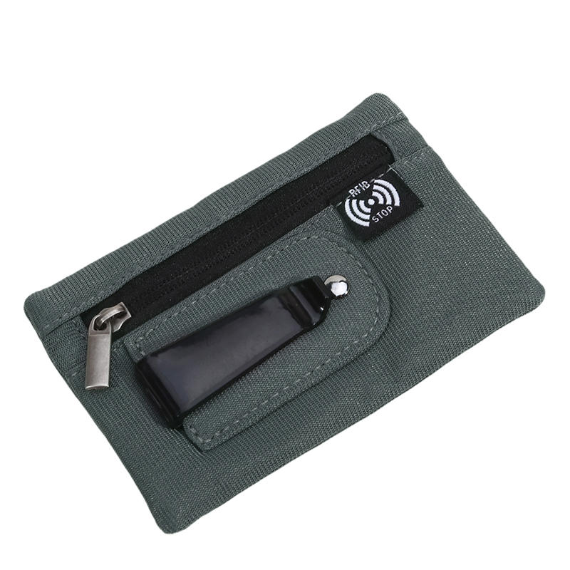 Compact Ultra Thin Hidden Clip Stash Money Belt Wallet Credit Card Holder Anti-Theft Travel Pouch for Women Men