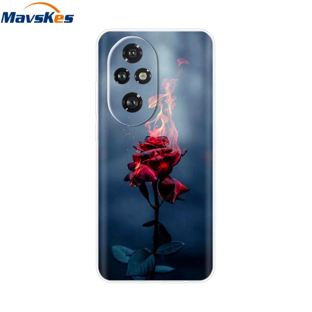 Für Honor 200 Hülle Niedliche Cartoon Silikon TPU Weiche Handyhüllen für Für Honor 200 Pro Honor200 Lite Transparente Capas Honor200