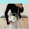 Trendy Retro Korean Style High-quality Small Square Bag With Butterfly Print