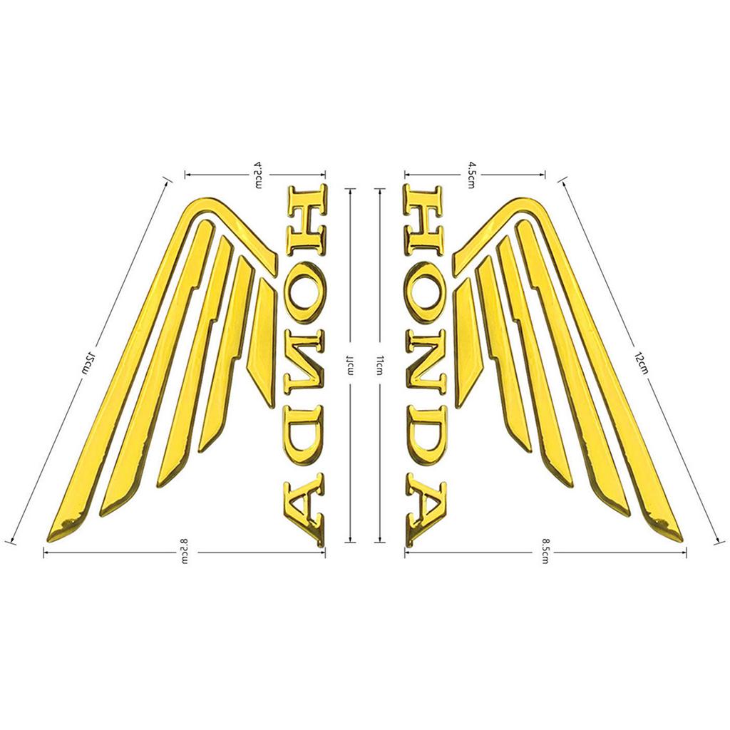 MPC4 3D Honda Sticker Logo Tank Wing Decal