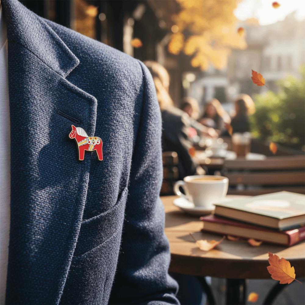 Decorative Animal Brooch Cartoon Steed Brooch Fashion Zodiac Horse Brooch Clothing Accessory