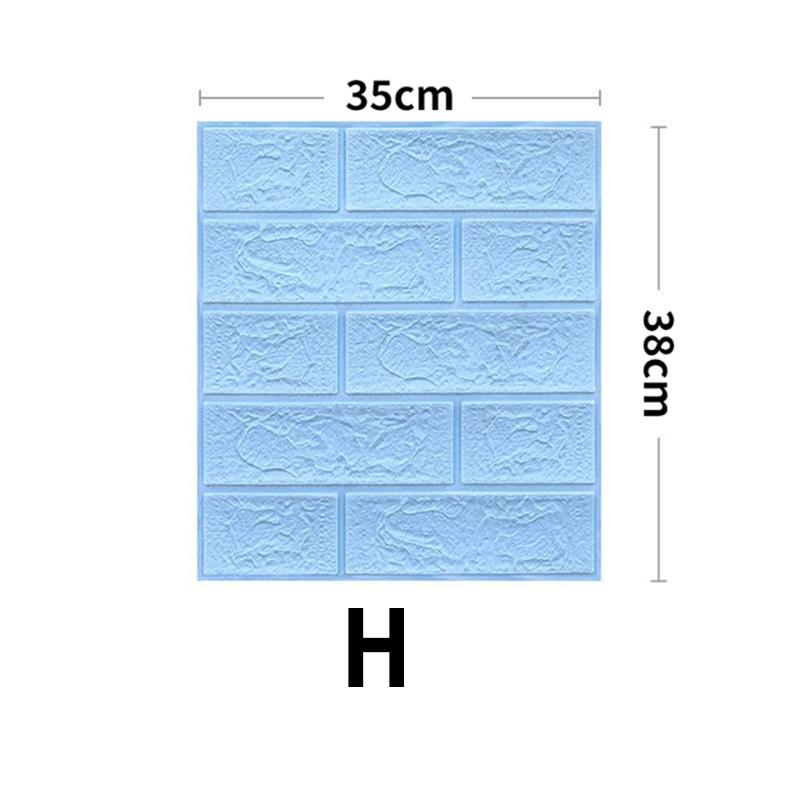 1PC Self-Adhesive DIY 3D Bedroom Wall Sticker Living Kids Room Imitation Brick Home Decor Anti-Collision TV Backdrop Waterproof