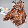 Small silk scarf women's large square scarf yarn scarf spring, autumn and winter matching shirt middle-aged mother square 91 × 91 thin scarf