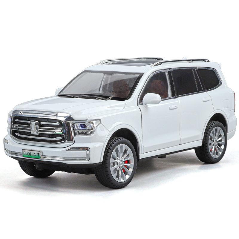

1/24 Танк 500 Hi4-T SUV Модель Автомобіля зі Сплаву Металева Лита Іграшка Позашляховики Модель Автомобіля Симуляція Звуку та Світла Дитячі Подарунки білий