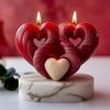 Valentinstagsdekoration Dekorative Silikonform Hochzeit Kerze DIY DIY Ornament für Tischdekoration Geschenk Partydeko