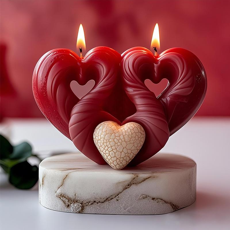 Valentinstagsdekoration Dekorative Silikonform Hochzeit Kerze DIY DIY Ornament für Tischdekoration Geschenk Partydeko