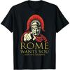 Esercito Romano Unisciti alle Legioni Divertente Roma Ti Vuole Maglietta 100% Cotone Girocollo Manica Corta Estiva Casual Maglietta da Uomo Streetwea...
