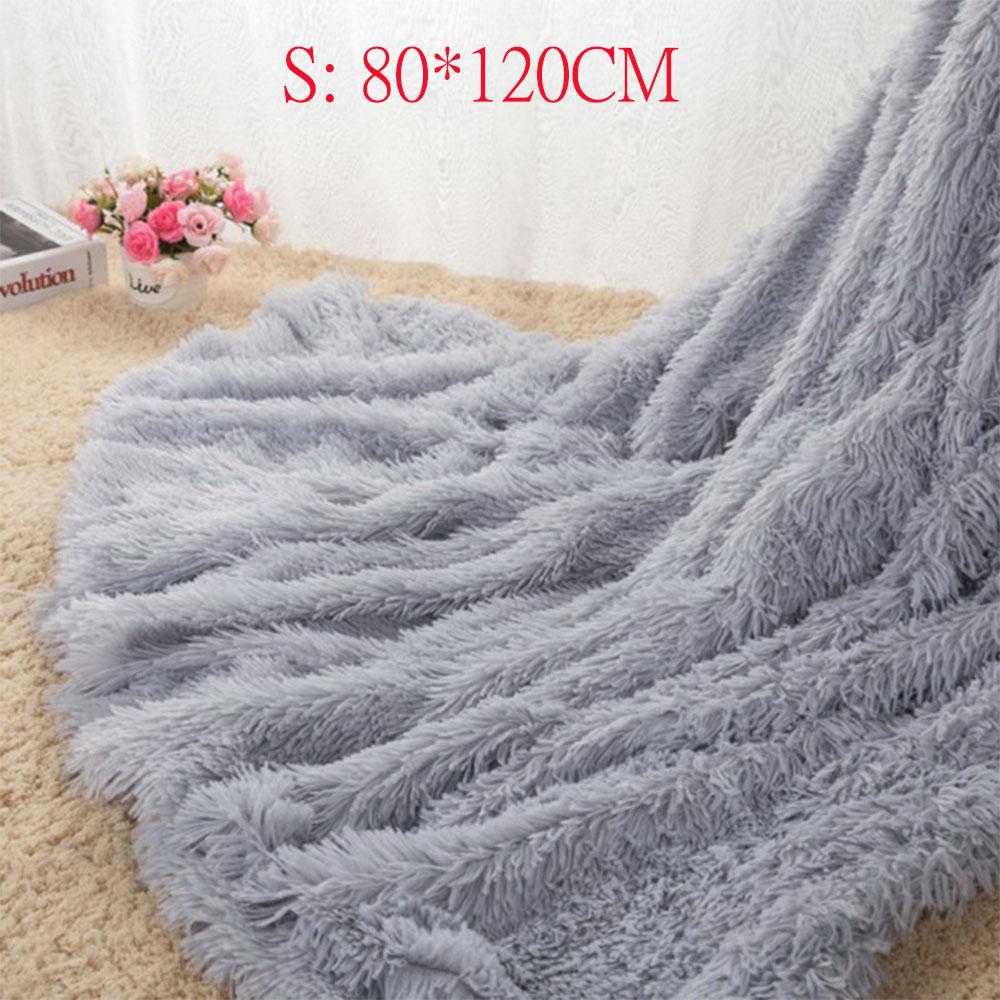 Super Soft Long Shaggy Fuzzy Fur Faux Fur Warm Elegant Cozy With Fluffy Sherpa Throw Blanket