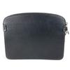 Dunhill D logo with Strap Cluch Bag Clutch bag Leather Black/Blue x White