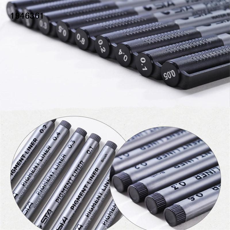 Xiaomi Waterproof Needle Pen for Art Black Hand-Drawn Hook Stroke Sketch Artist Sketching Tool Art Marker