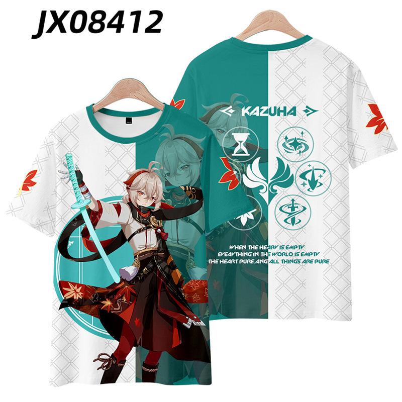 New T-shirt Printed 3D Cosplay Unisex Clothing Street Harajuku Top Men Women Round Neck Tees