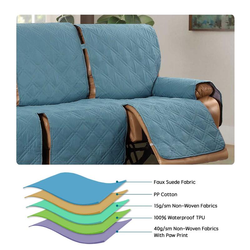 1 2 3 Seater Recliner Sofa Cover Waterproof Pet Dog Kid Sofa Mat Sofa Covers Relax Lounger Slipcovers Couch Towel Armchair Cover