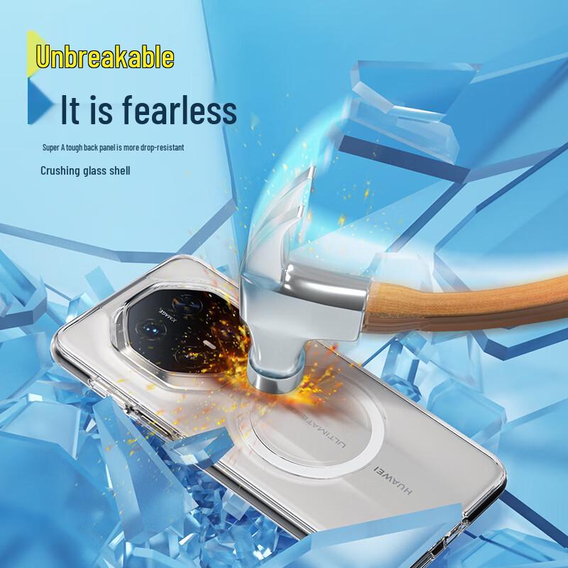 Magnetyczne przezroczyste etui na telefon Huawei Mate 70 RS