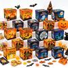 Halloween Paper Gift Boxes Large Capacity Halloween Candy Treat Boxes for Holiday Treat Cookie Goodie Snack Packaging