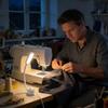 Magnetic LED Sewing Machine Light with Flexible Neck Plug in LED Lamp with Mounting Base for Home Crafting Knitting Crochet