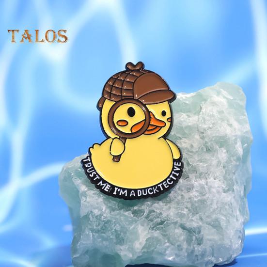 Cartoon Duckling Badge Animal Jewelry Alloy Brooch Hat Scarf Bag Lapel Decoration Pin Birthday Graduation Christmas Gift