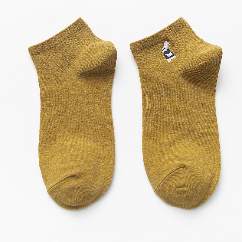 Harajuku Women Socks Kawaii Cute Funny Embroidery Animal Cotton Socks Unisex Happy Casual Streetwear Warm Calcetines Mujer