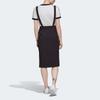 Adidas Originals Chino Skirt Sports Stripe Breathable Quick-Dry Round Neck Sleeveless Dress Women Dresses Black GK3657