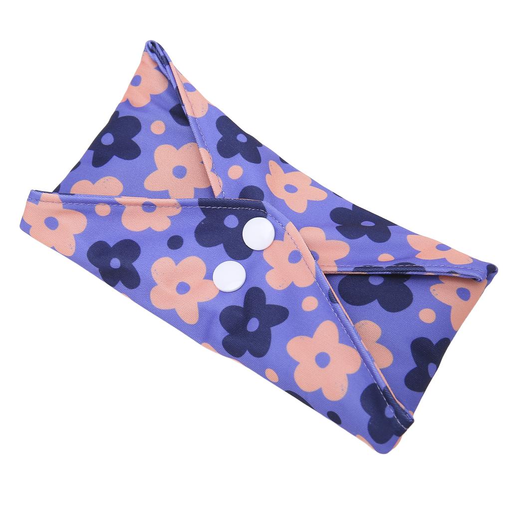 5pcs Washable Reusable Sanitary Pad Women Travel Portable Soft Brthable Printed Elegant Menstrual Pad