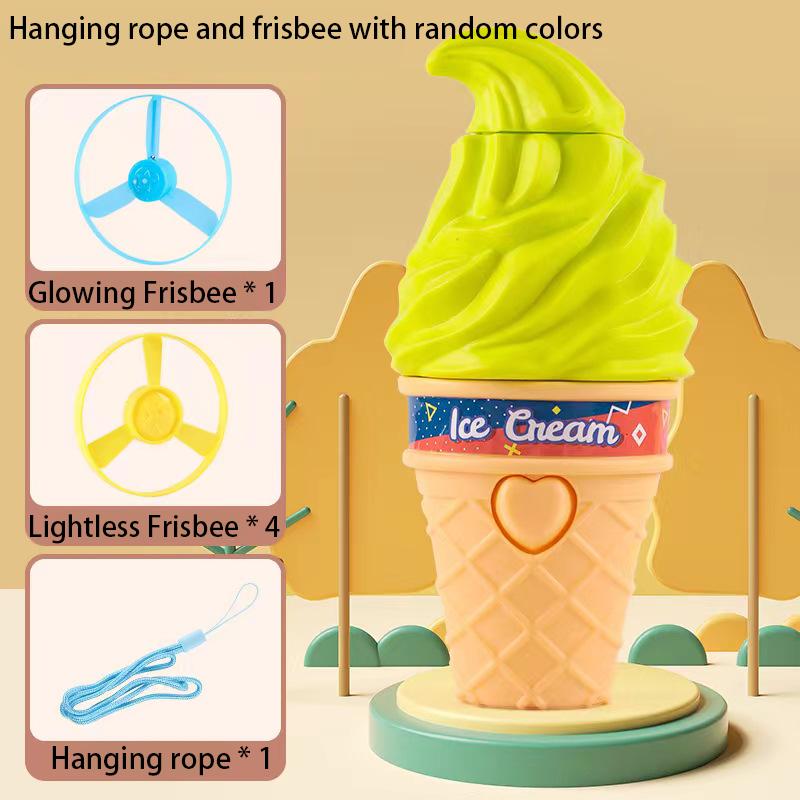 

Мороженое, летающая бамбуковая стрекоза, флэш-фрисби, родитель-ребенок, отдых на свежем воздухе, мороженое, вращающаяся флэш-фрисби