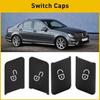 Black Lock Button Switch Patch Unlock Trim Sticker Cover For W212 Benz W204 X204