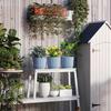 Set of Three Diameter 22cm Planters - Blue