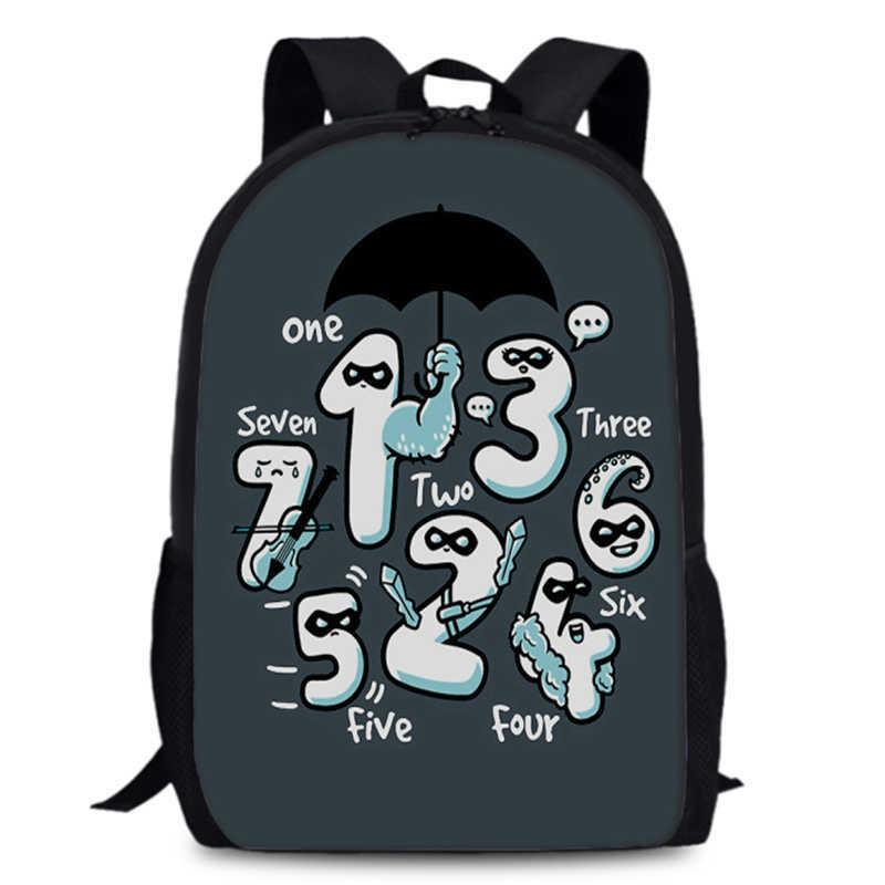 Umbrella Academy Backpack For Elementary School Stylish Durable And Breathable Oxford Cloth Design