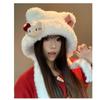 Women’s Hat Teddy Bear Bowknot Beanie - New Autumn Winter Collection Cute Warm Ear-protecting Plush Knit Hat