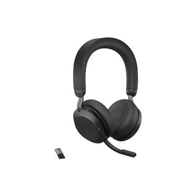 Headset - JABRA - Evolve2 75 - Wireless and Wired Bluetooth - Active Noise Cancellation - USB-A