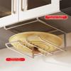 Wall Mounted Under Cabinet Storage Rack No-Drill Pot Lid Storage Rack  for Kitchen