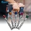 5Pcs/set 65mm Magnetic Drill Screwdriver Bits 1/4 Inch Hex Shank S2 Steel Cross Head Electric Screwdriver Kit