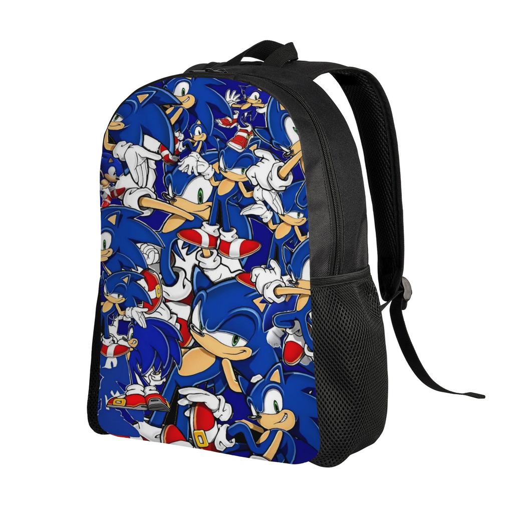 Sonices the H-Hedgehogs Backpack  Travel Backpacks Male Streetwear School Bags Colorful Print Rucksack