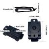 1/2Set Tactically Knife Holster Back Clip 360 Degree Rotating K Sheath Back Clip Belt Clip with Screws Easy To Carry