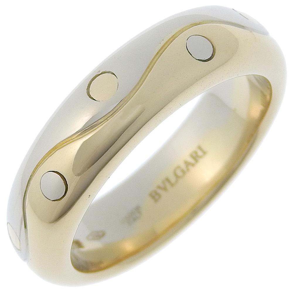 

BVLGARI Onda Ring combination K18 yellow gold/K18 white gold #5.1(US Size) 7.5g Women Used