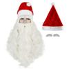Christmas Santa Wig And Beard Set For Men With Long White Hair For Holiday Party Costumes