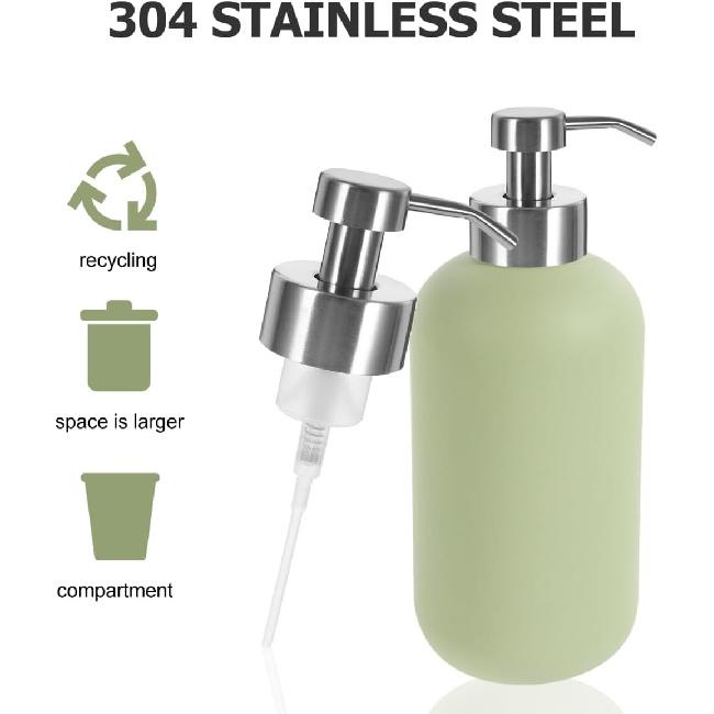 2pcs Foam Soap Dispenser Pump for Soap Dispenser Lotion Bottle Pump Replacement Head for Lotion Bottle Shampoo Dispenser Head Shampoo Stainless Steel