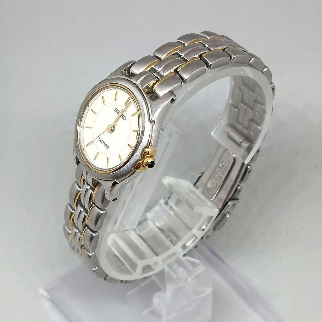 Used 1994s SEIKO Excelline 2J31 Women's Combi Color