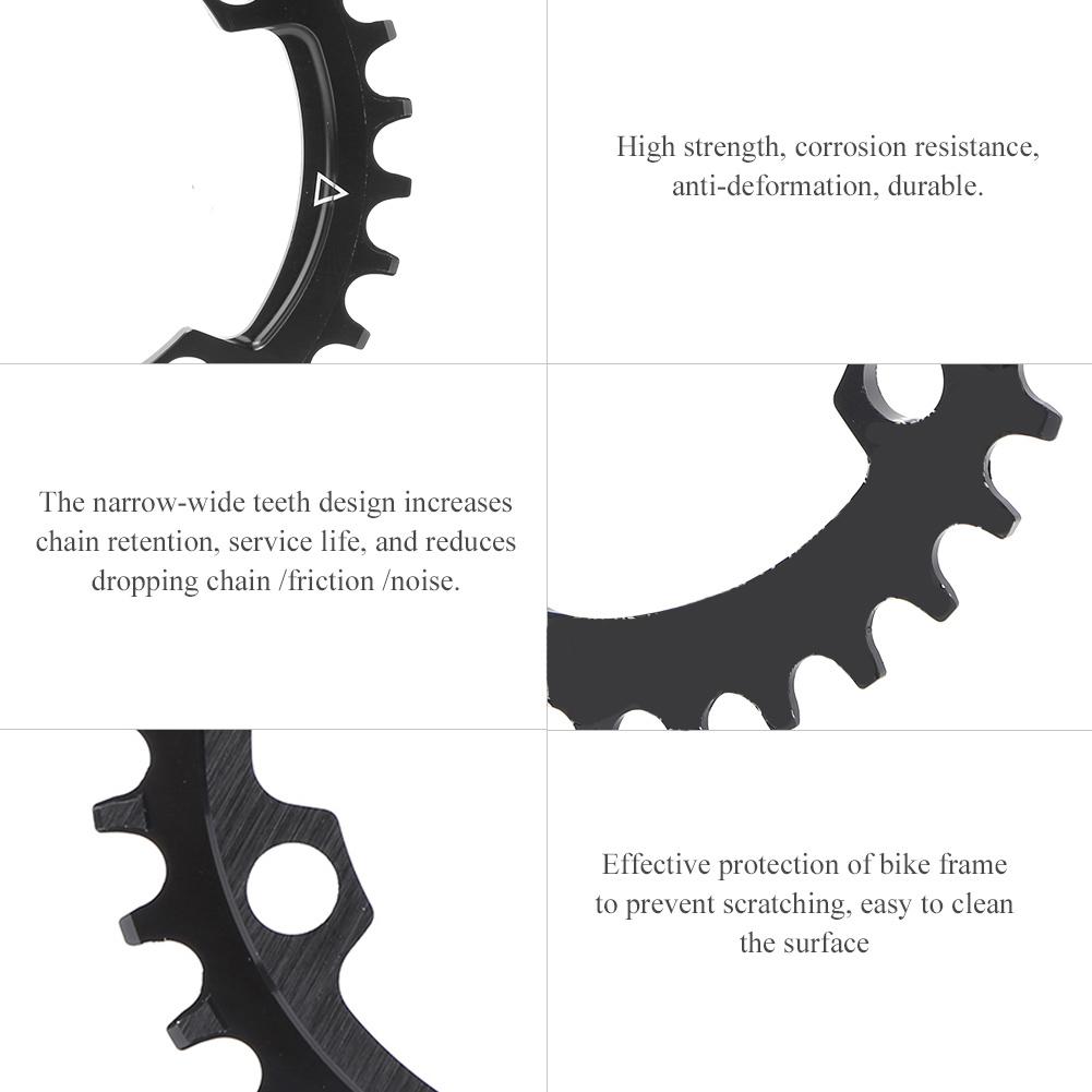 96BCD Bike Narrow Wide Round Chainring Repair Chain Ring for Mountain Bicycle