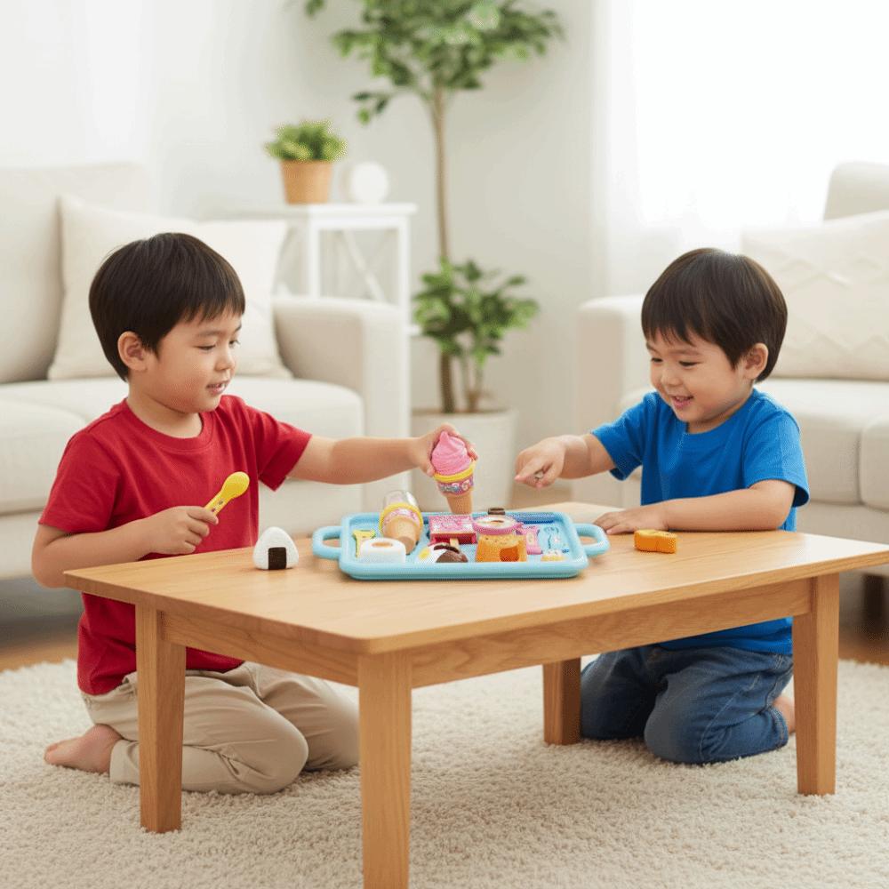 Pretend Play Lunch Box Pudding Toy Little BearShape Play House Toys Pudding Feeding Set  Kids Toy