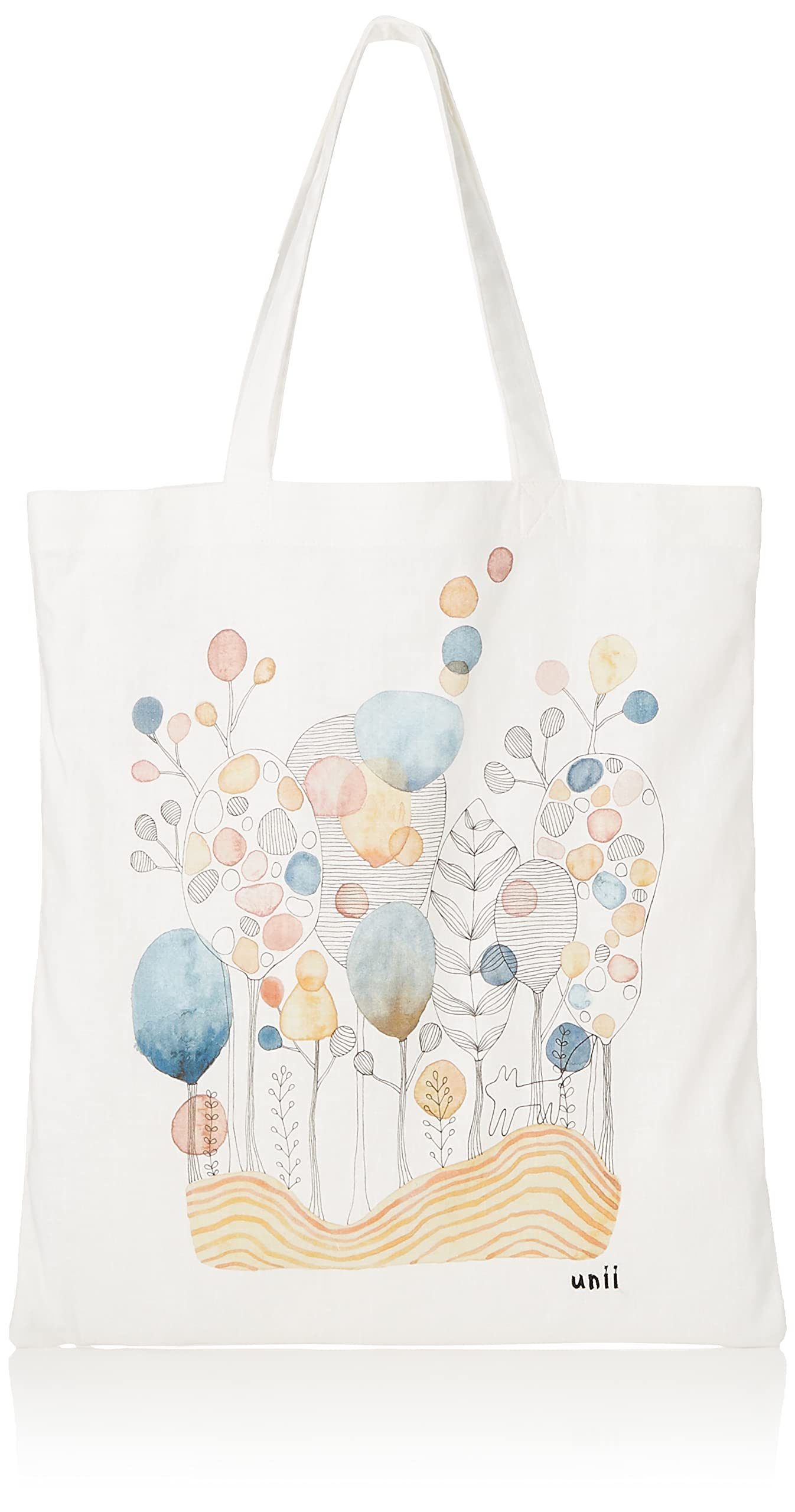 

[ARROWS & Company Ltd.] unii Panel Pattern Medium Tote Bag U22S4095 A (Mysterious ForestOff) 6N753